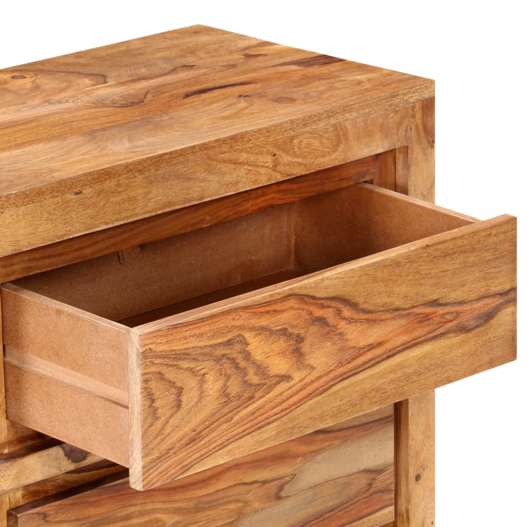 Commode en bois d'acacia massif 60x33x75 cm - Vetonek