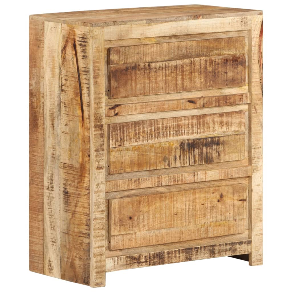 Commode en bois de manguier massif 60x33x75 cm v5766 Vetonek
