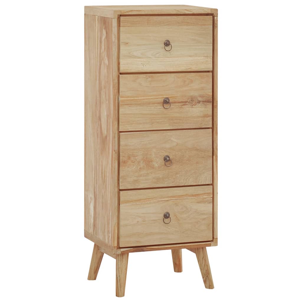 Commode en bois de teck massif 40x30x100 cm v8954 Vetonek