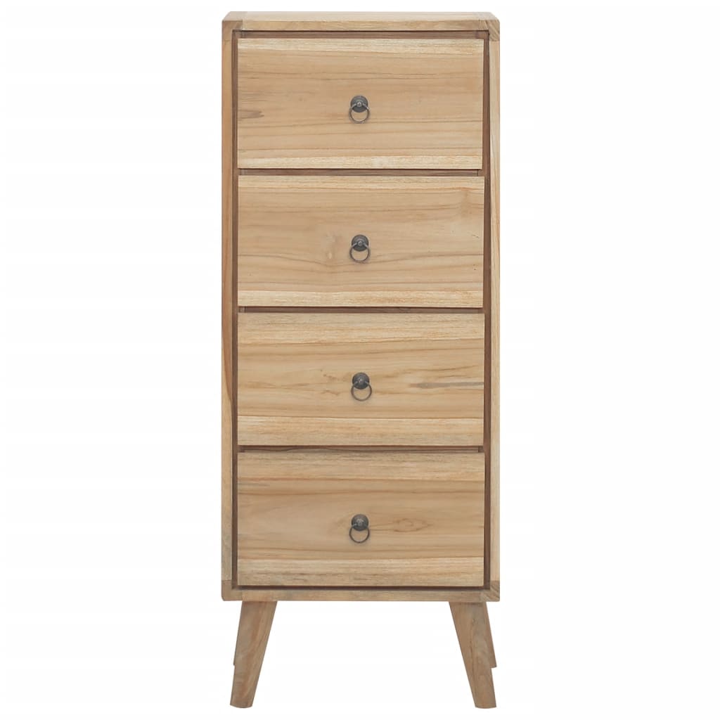 Vetonek Commode en bois de teck massif 40x30x100 cm