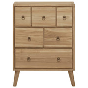 Vetonek Commode en bois de teck massif 56x30x80 cm