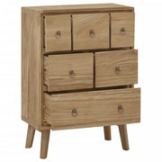 Commode en bois de teck massif 56x30x80 cm v8961 - Vetonek