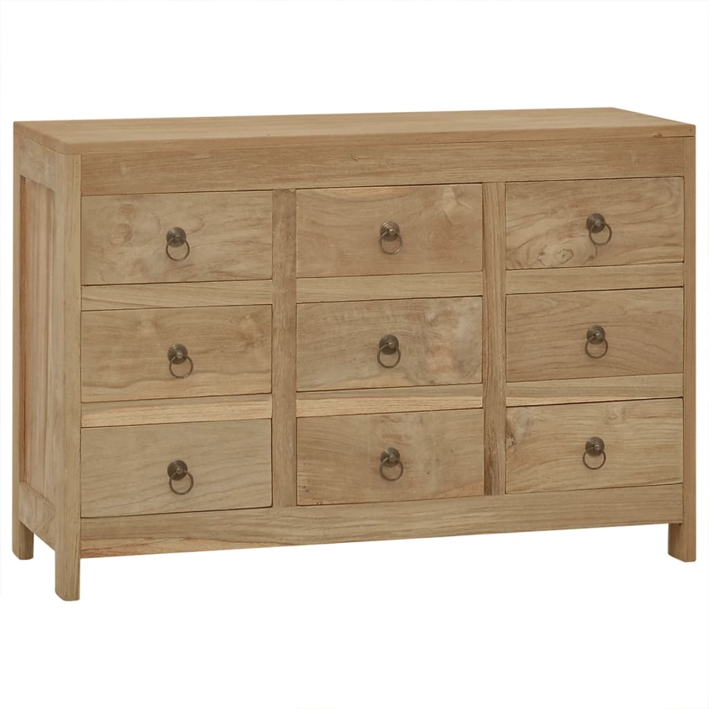 Commode en bois de teck massif 80x30x55 cm v8985 Vetonek