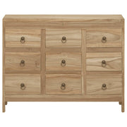 Vetonek Commode en bois de teck massif 80x30x55 cm