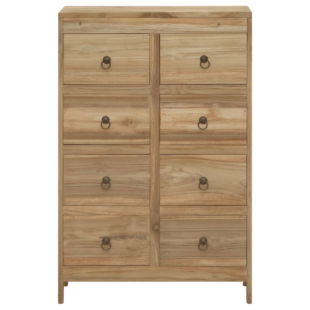 Vetonek Commode en bois de teck massif 55x30x90 cm