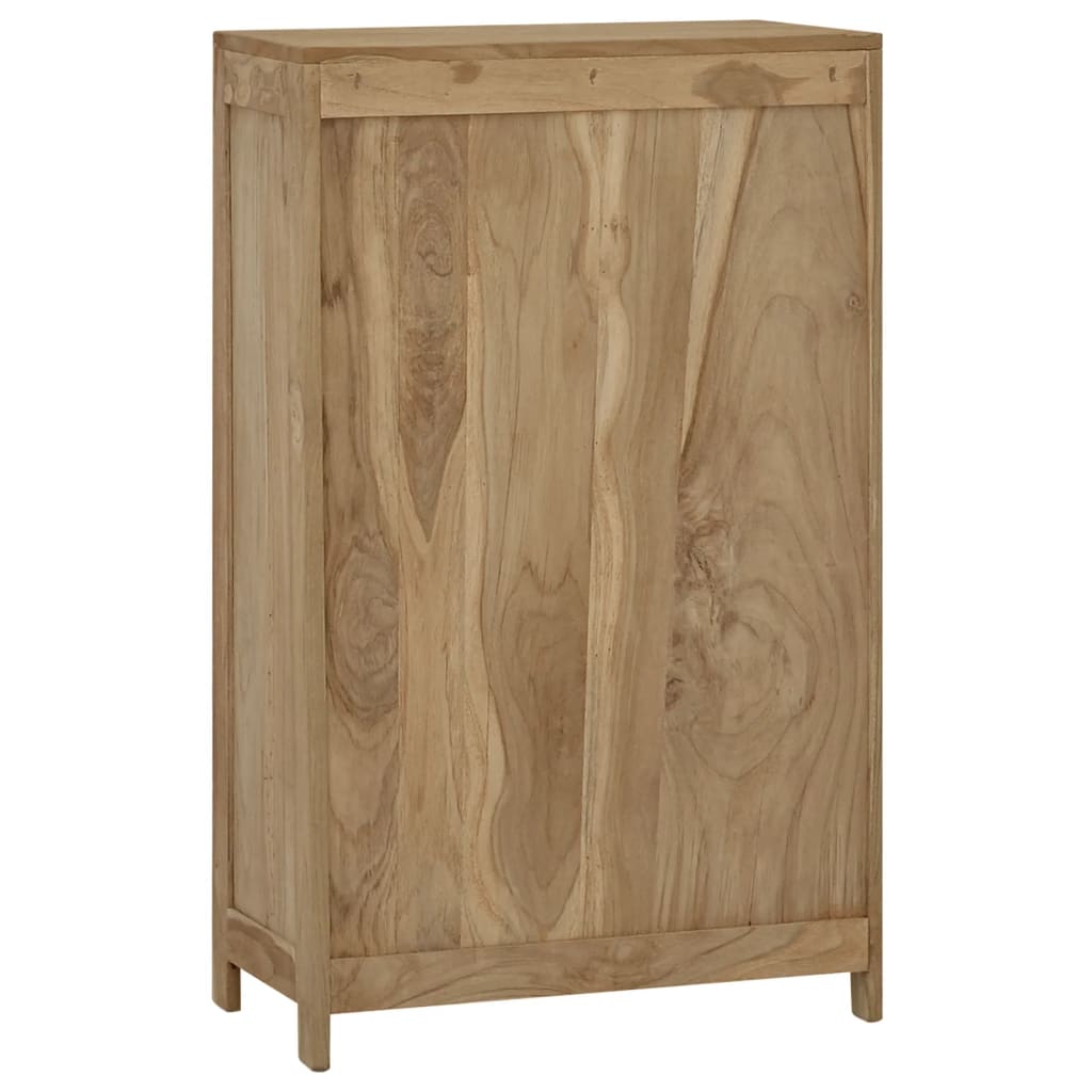 Commode en bois de teck massif 55x30x90 cm - Vetonek
