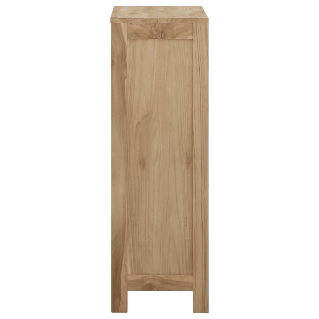 Commode en bois de teck massif 55x30x90 cm - Vetonek