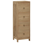 Commode en bois de teck massif 30x30x90 cm v9005 Vetonek