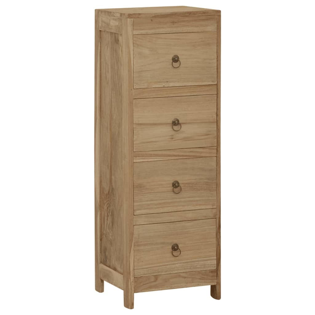 Commode en bois de teck massif 30x30x90 cm v9005 Vetonek