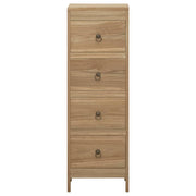 Vetonek Commode en bois de teck massif 30x30x90 cm