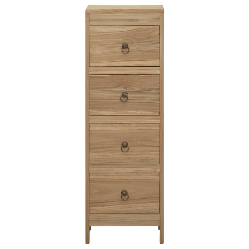 Vetonek Commode en bois de teck massif 30x30x90 cm