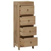 Commode en bois de teck massif 30x30x90 cm v9005 - Vetonek
