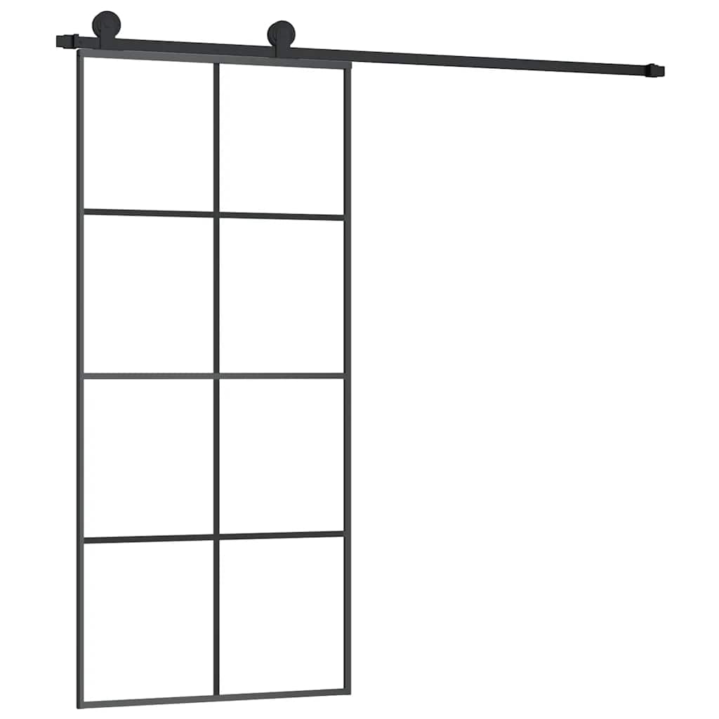 Puerta Corredera Vidrio ESG Esmerilado Aluminio 90x205 cm