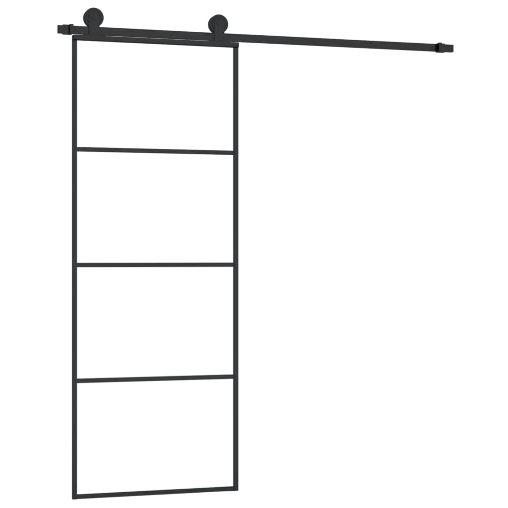 Puerta Corredera Vidrio ESG Aluminio 76x205 cm