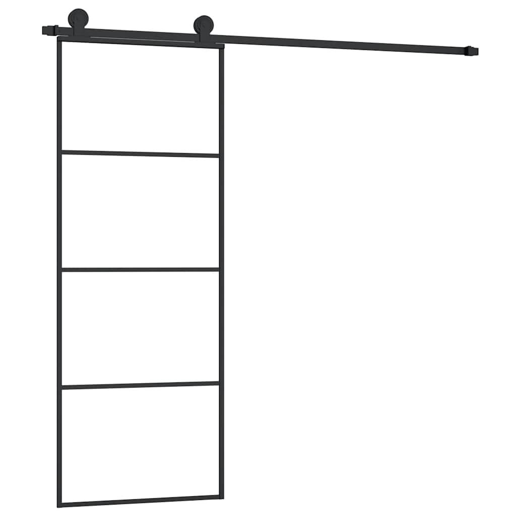Puerta Corredera Vidrio ESG Aluminio 76x205 cm
