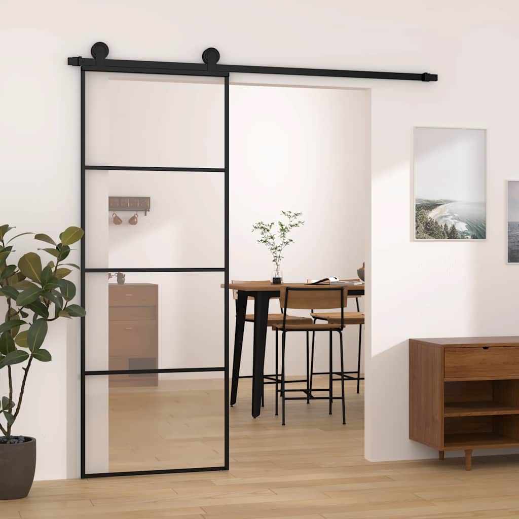 Puerta Corredera Vidrio ESG Aluminio 76x205 cm