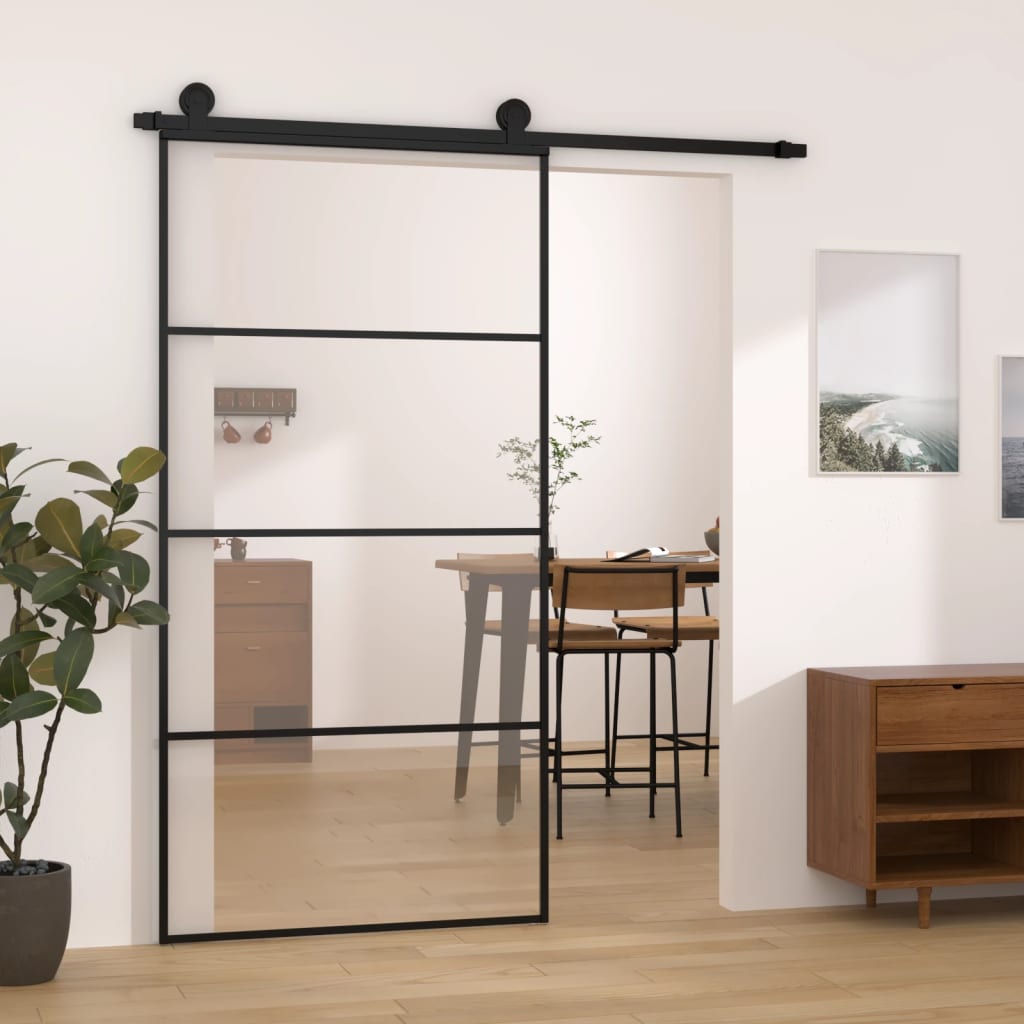 Puerta Corredera Vidrio ESG Aluminio 102,5x205 cm
