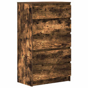 Vetonek Commode en contreplaqué de chêne fumé 60x36x103 cm
