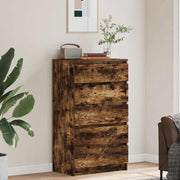 Commode en contreplaqué de chêne fumé 60x36x103 cm v9286 - Vetonek