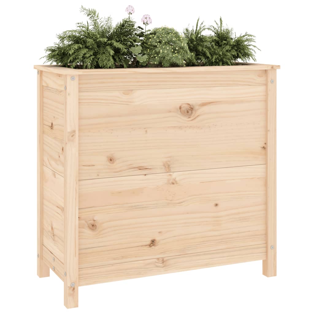 Jardinera madera maciza de pino 82,5x40x78 cm V0214 Vetonek