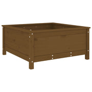 Vetonek Jardinera madera maciza de pino marrón miel 82,5x82,5x39 cm