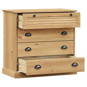 Commode VIGO en bois de pin massif 80x40x76 cm V5742 Vetonek