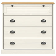 Commode VIGO en bois de pin blanc massif 80x40x76 cm V5759 Vetonek
