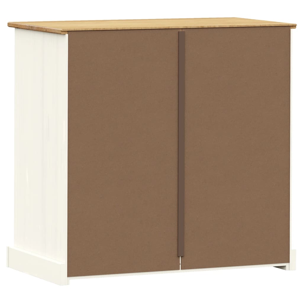 Commode VIGO en bois de pin blanc massif 80x40x76 cm V5759 Vetonek