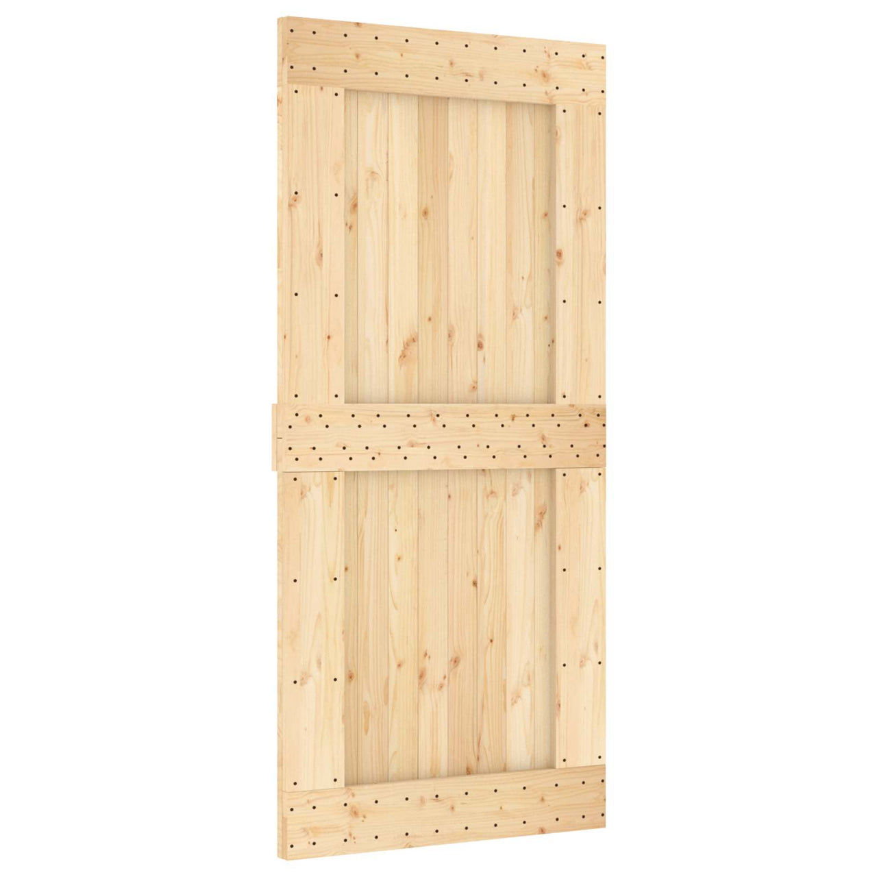 Porte NARVIK Naturelle 95 x 210 cm Bois de Pin Massif 