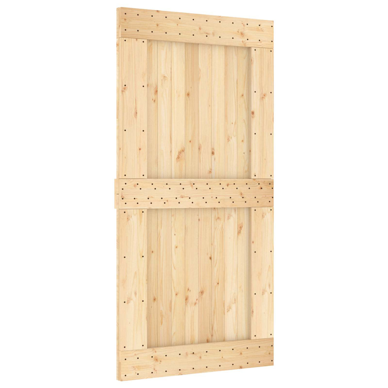 Porte NARVIK Naturel 100 x 210 cm Bois de Pin Massif 