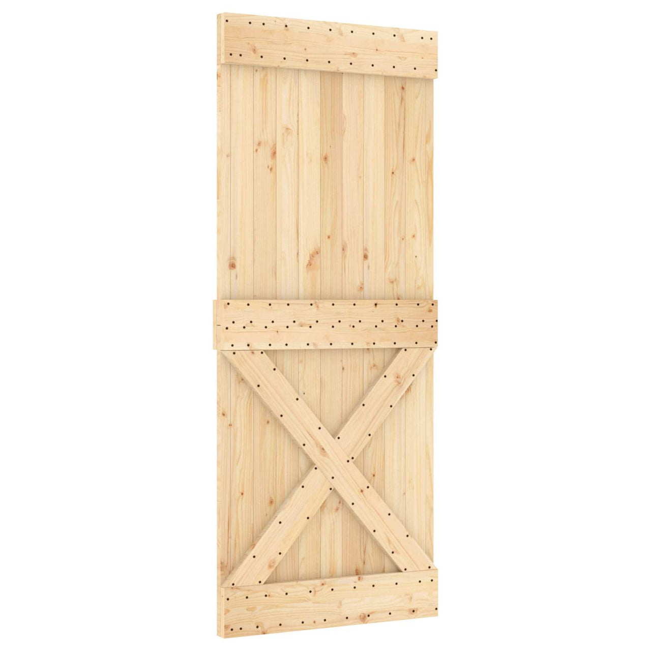 Porte NARVIK Naturel 85 x 210 cm Bois de Pin Massif 