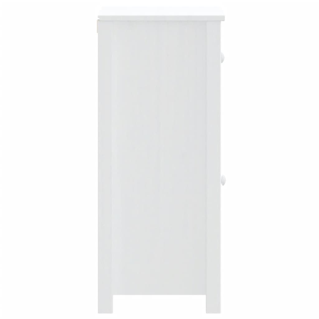 Meuble de salle de bain BERG en bois de pin blanc massif 40x34x80 cm - Vetonek
