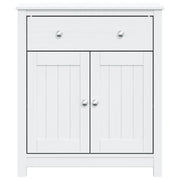 Meuble de salle de bain Berg en bois de pin blanc massif 69,5x34x80 cm v5102 - Vetonek