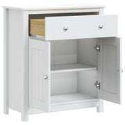 Meuble de salle de bain Berg en bois de pin blanc massif 69,5x34x80 cm v5102 - Vetonek