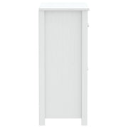 Meuble de salle de bain Berg en bois de pin blanc massif 69,5x34x80 cm v5102 - Vetonek