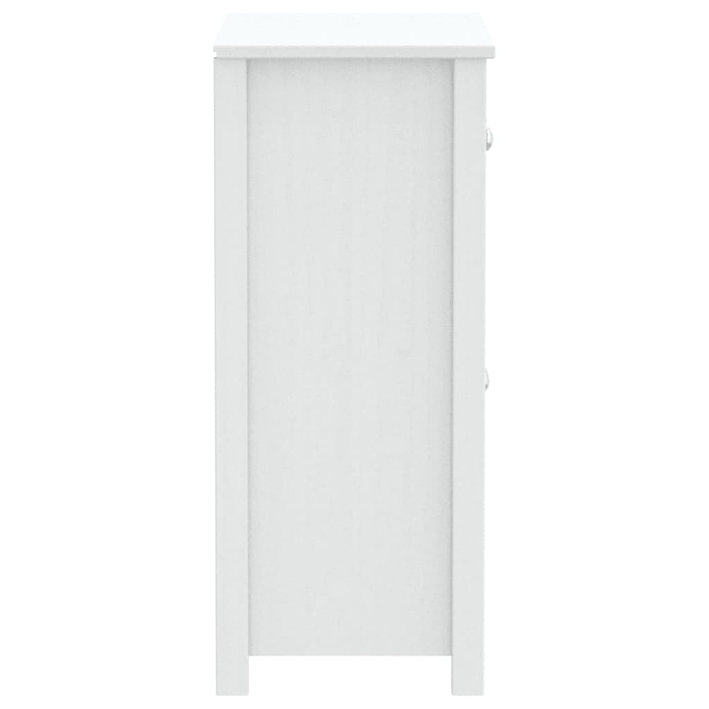 Meuble de salle de bain Berg en bois de pin blanc massif 69,5x34x80 cm v5102 - Vetonek