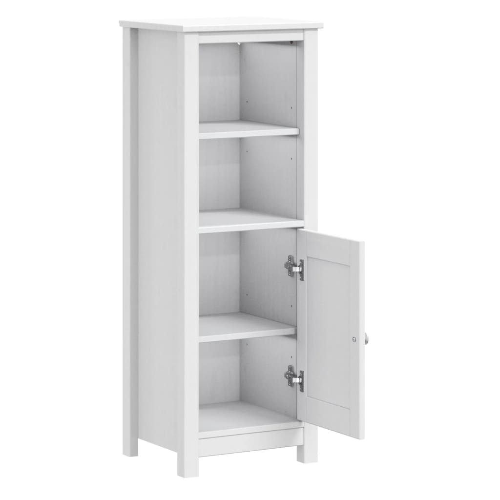 Meuble de salle de bain Berg en bois de pin blanc massif 40x34x110 cm v5126 - Vetonek