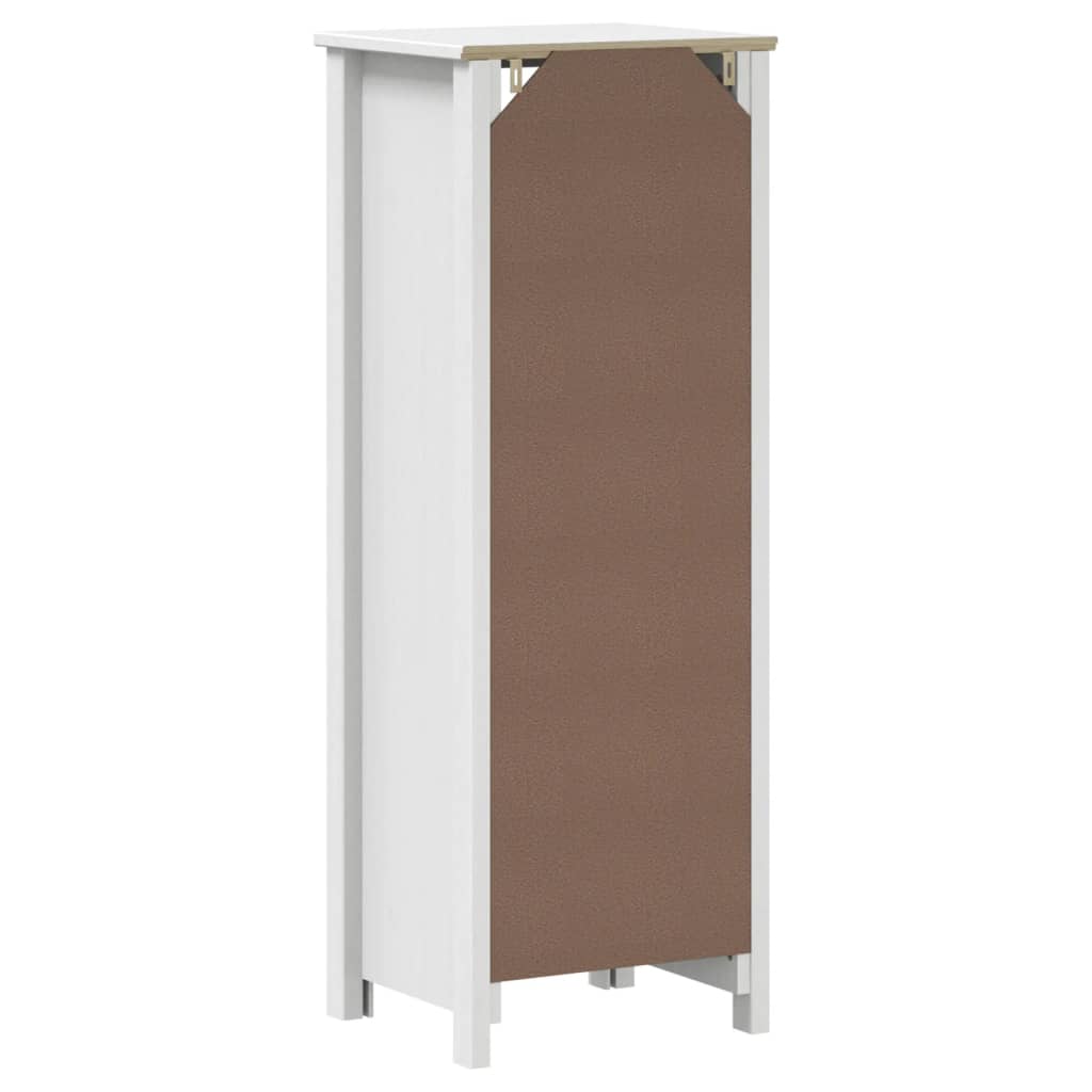 Meuble de salle de bain Berg en bois de pin blanc massif 40x34x110 cm v5126 - Vetonek