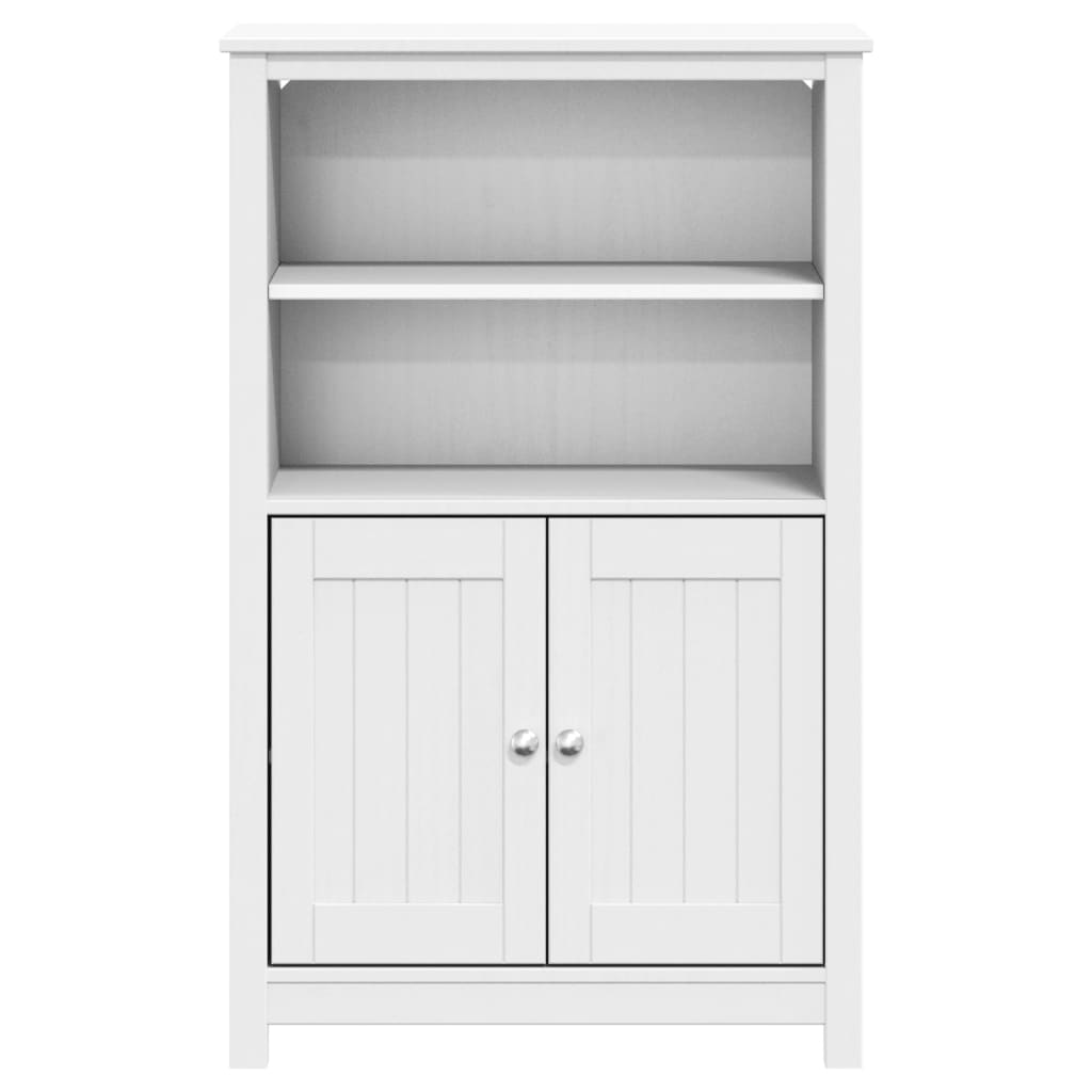 Meuble de salle de bain BERG en bois de pin blanc massif 69,5x34x110 cm - Vetonek