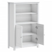 Meuble de salle de bain BERG en bois de pin blanc massif 69,5x34x110 cm - Vetonek