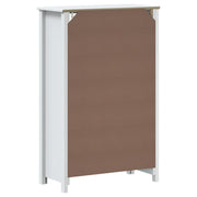 Meuble de salle de bain BERG en bois de pin blanc massif 69,5x34x110 cm - Vetonek