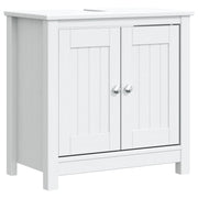 Vetonek BERG meuble lavabo de salle de bain en bois de pin blanc massif 60x34x59cm