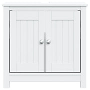 Meuble lavabo Berg en bois de pin blanc massif 60x34x59cm v5201 - Vetonek