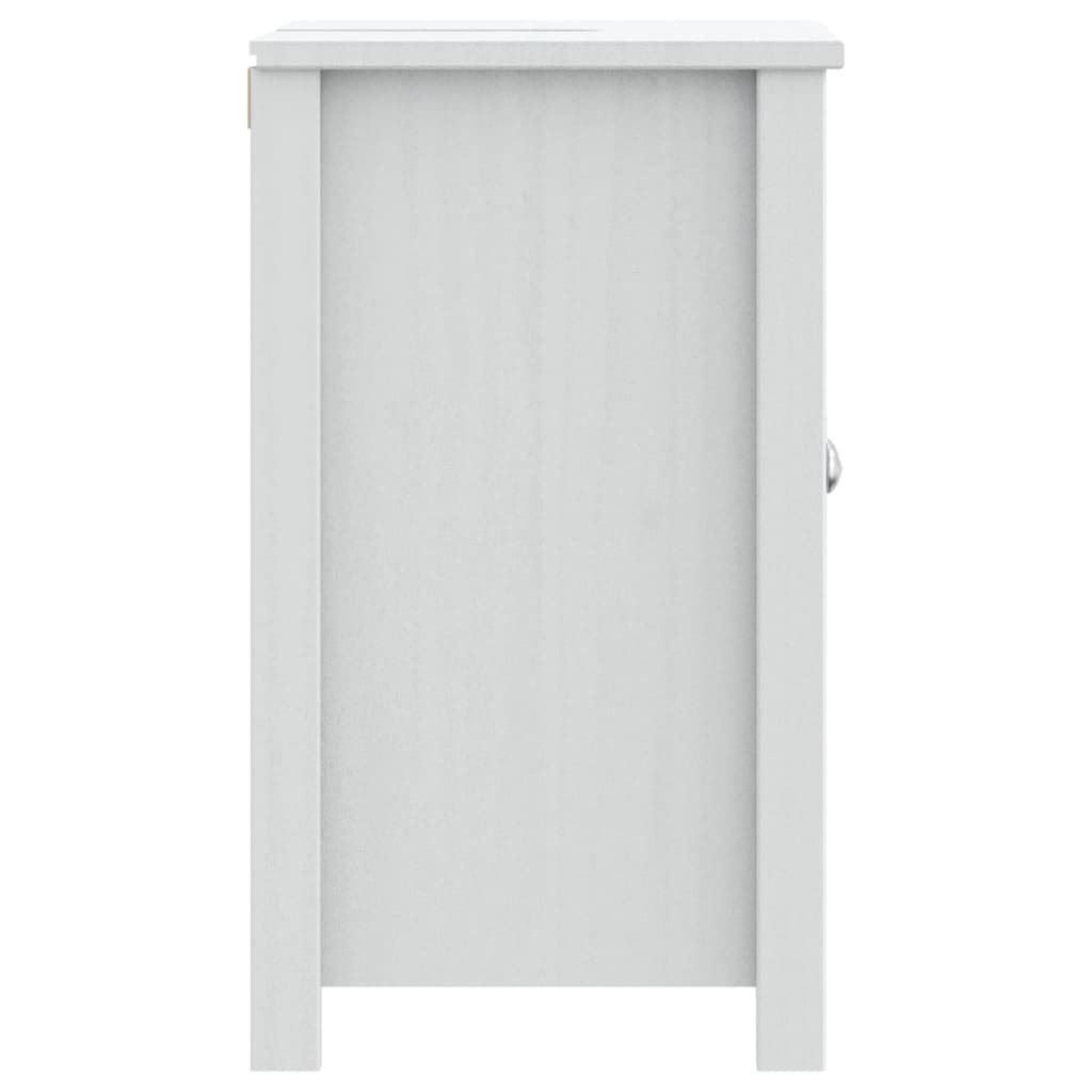 Meuble lavabo Berg en bois de pin blanc massif 60x34x59cm v5201 - Vetonek