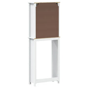 Meuble de toilette Berg bois massif blanc 60x27x164,5 cm v5225 - Vetonek