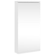 Vetonek Meuble de salle de bain d'angle avec miroir blanc 30x24x60 cm