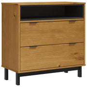 Commode Vetonek FLAM en bois de pin massif 80x40x80 cm