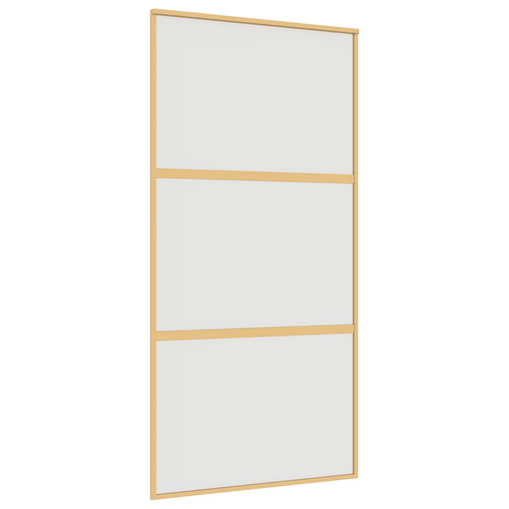 Puerta Corredera Dorada de Vidrio ESG Esmerilado 102,5 x 205 cm