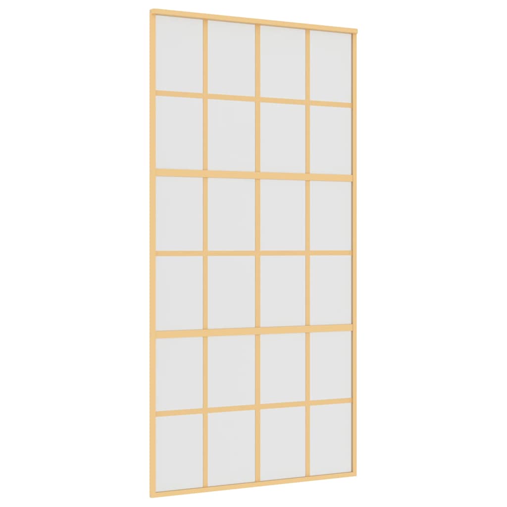 Puerta Corredera Dorada de Vidrio ESG Esmerilado 102,5 x 205 cm