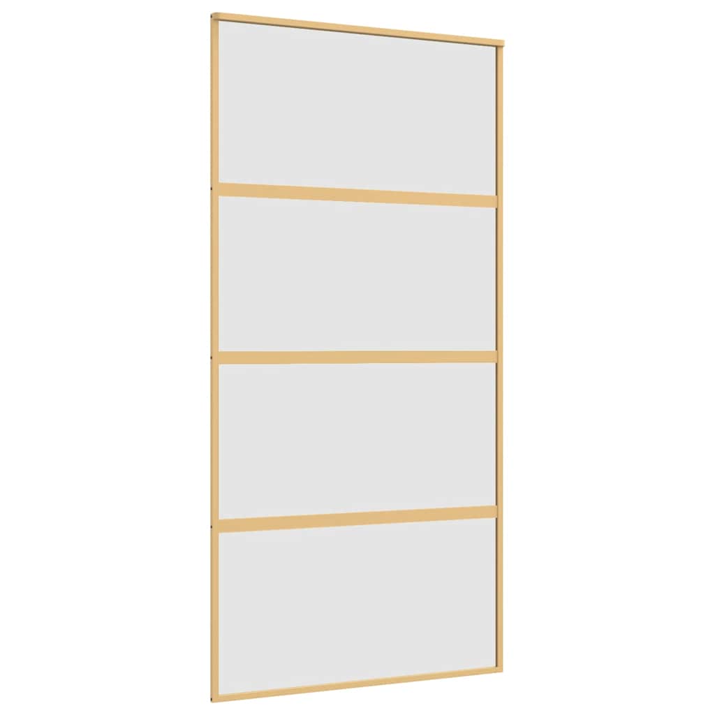 Puerta Corredera Dorada de Vidrio ESG Esmerilado 102,5 x 205 cm